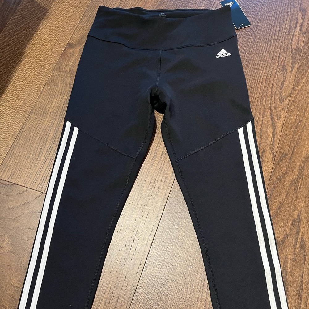 Adidas Women’s Climate CB Tight Leggings Workout Pants 3 stripe M NWT